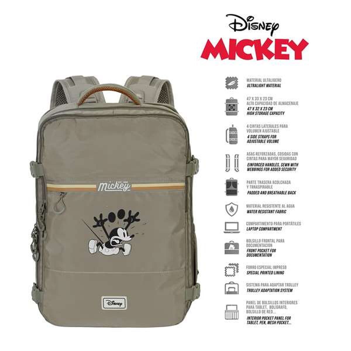 Mehrzweckrucksack Mickey Mouse Khaki Kabine - Image 8