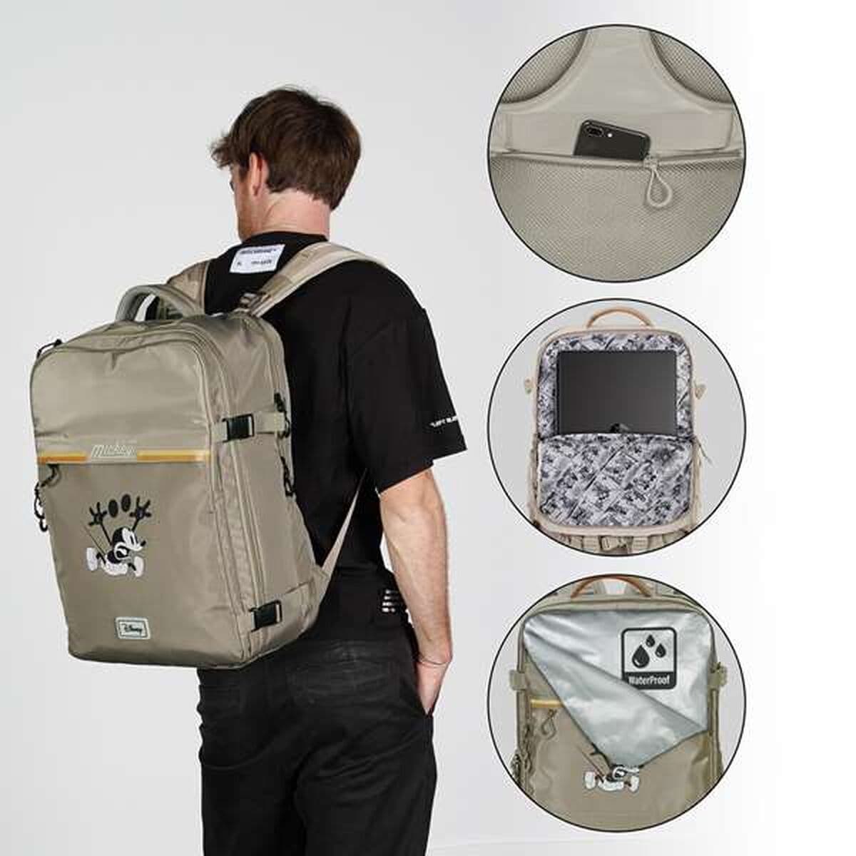 Mehrzweckrucksack Mickey Mouse Khaki Kabine - Image 10