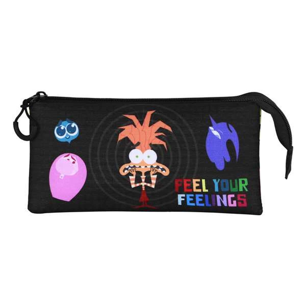 Trousse Fourre-Tout Triple Inside Out Noir - Image 2
