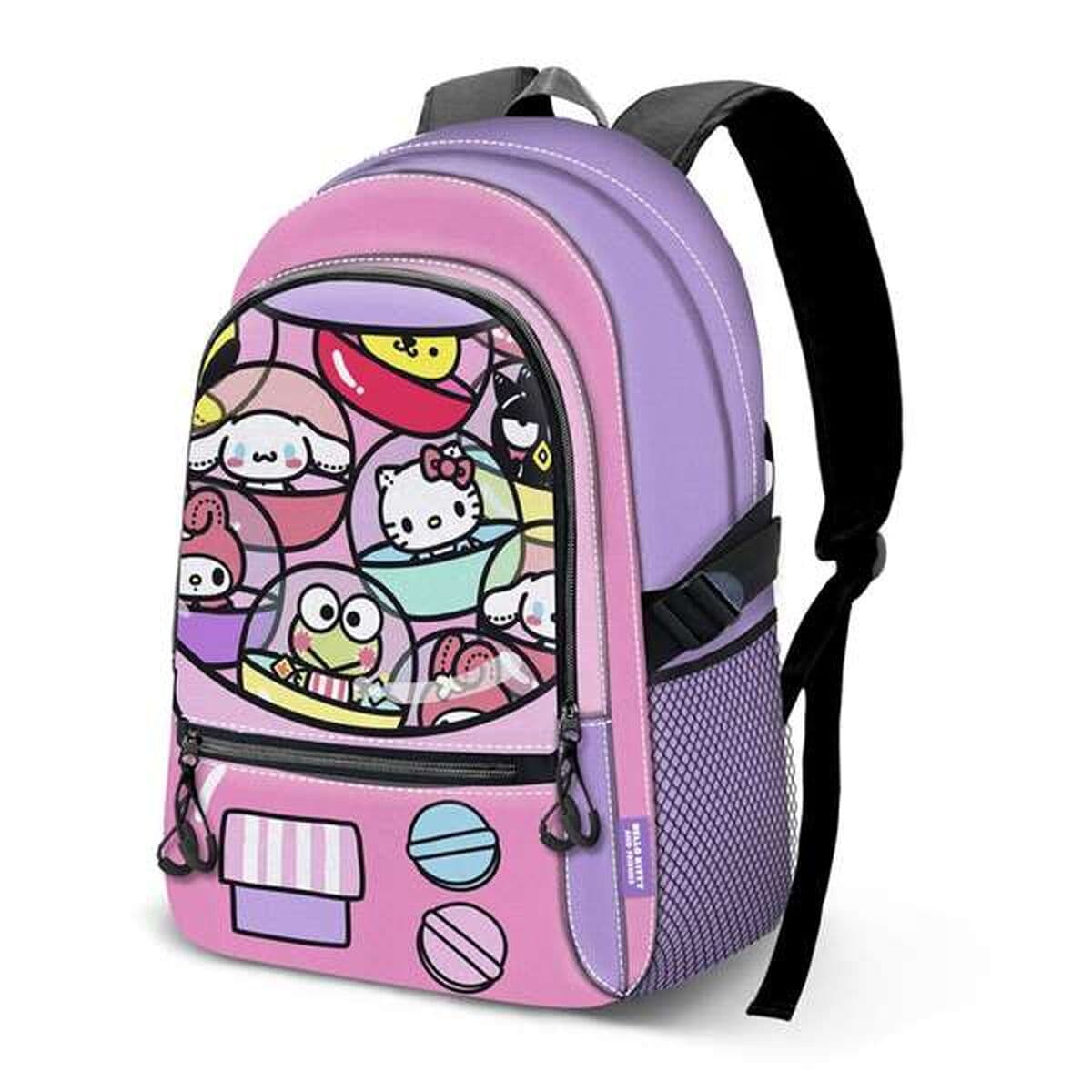 Schulrucksack Hello Kitty Lila
