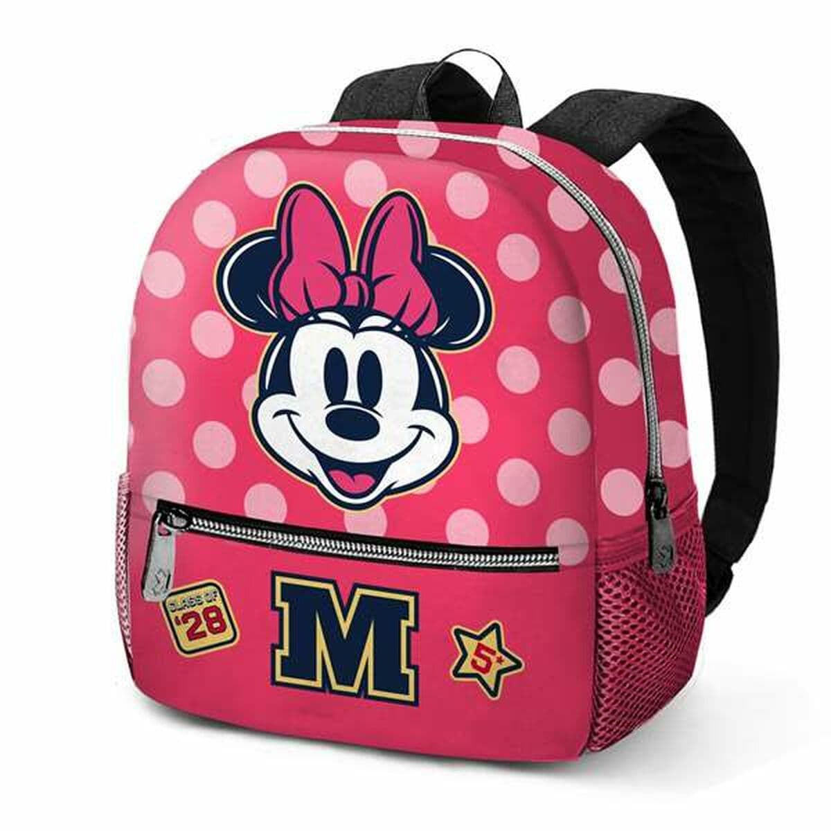 Mochila Escolar Minnie Mouse Class Rosa 26 x 12 x 33 cm