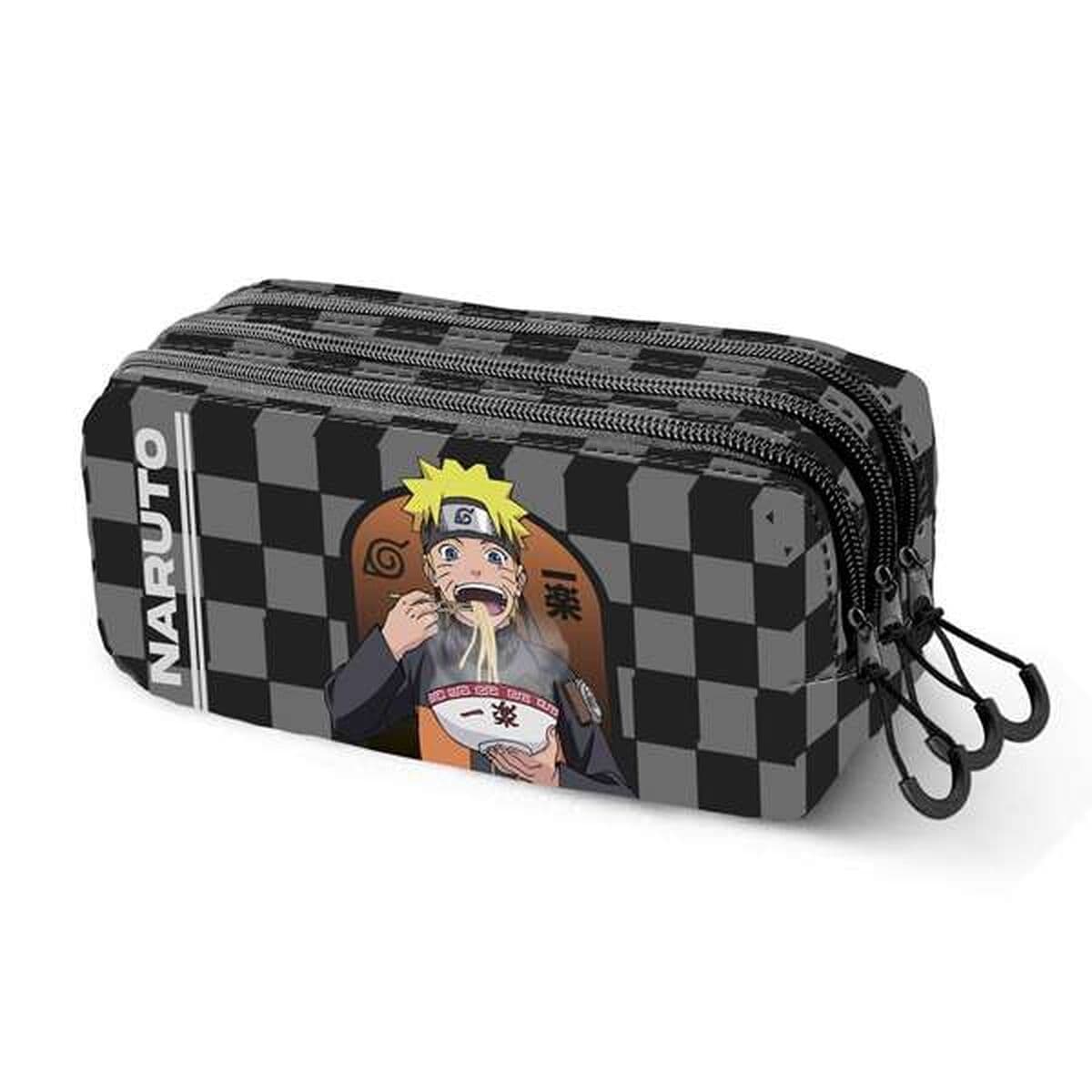 Dreifaches Mehrzweck-Etui Naruto Ichiraku  Schwarz