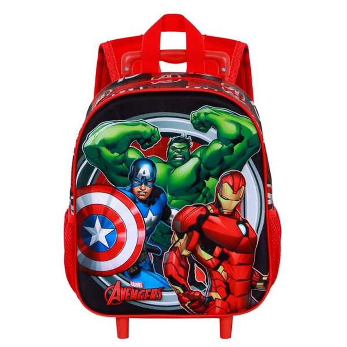 Schulrucksack 3D mit Rädern The Avengers - Image 3