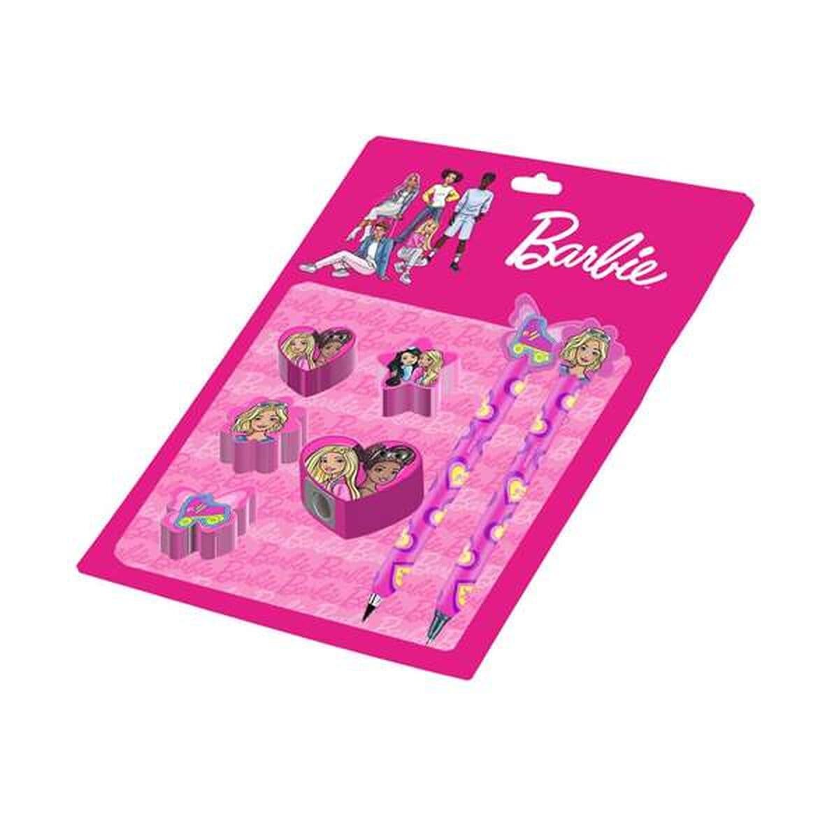Set de Papelería Barbie Rosa