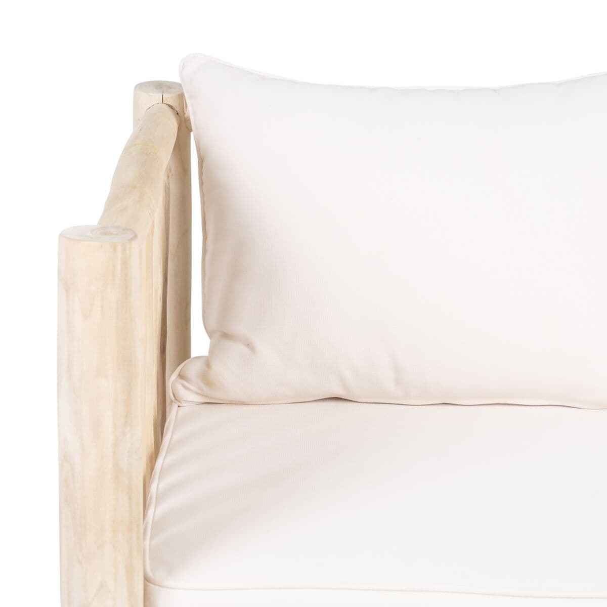 Sofá de 2 Plazas AKAR 131 x 80 x 77,5 cm Natural madera de teca - Image 5