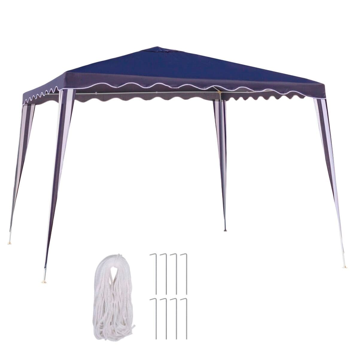 Pérgola Gazebo Poliéster Acero 300 x 300 x 245 cm - Image 2