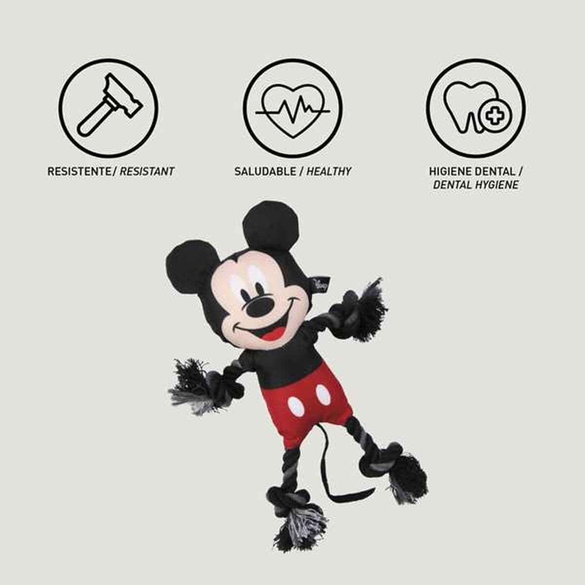 Jucărie pentru câini Mickey Mouse Negru 15,0 x 6,0 x 28,0 cm Plastic - Image 4