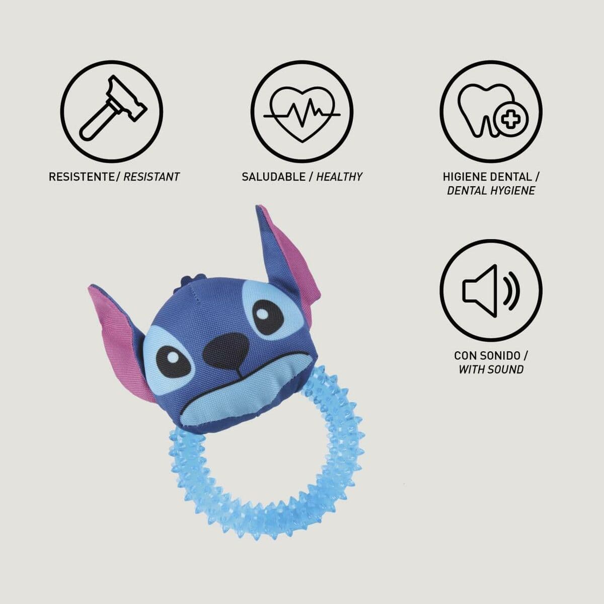 Košļājamā rotaļlieta suņiem Stitch Zils 13,0 x 6,0 x 22,0 cm - Image 6