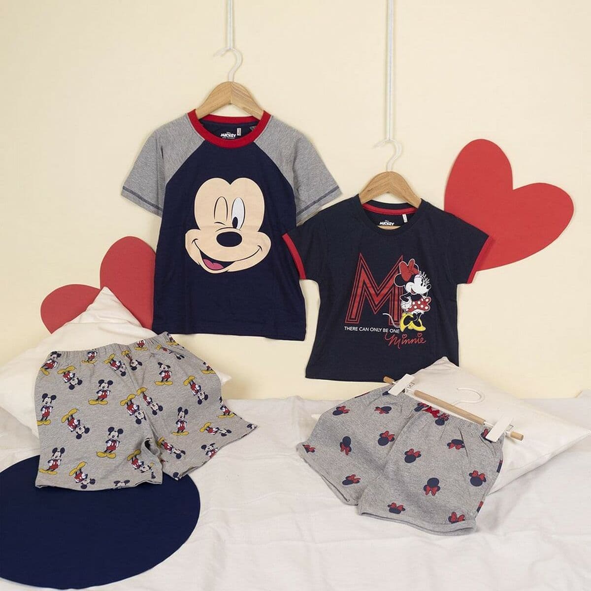 Chłopięcą piżamkę na lato Mickey Mouse Szary - Image 3