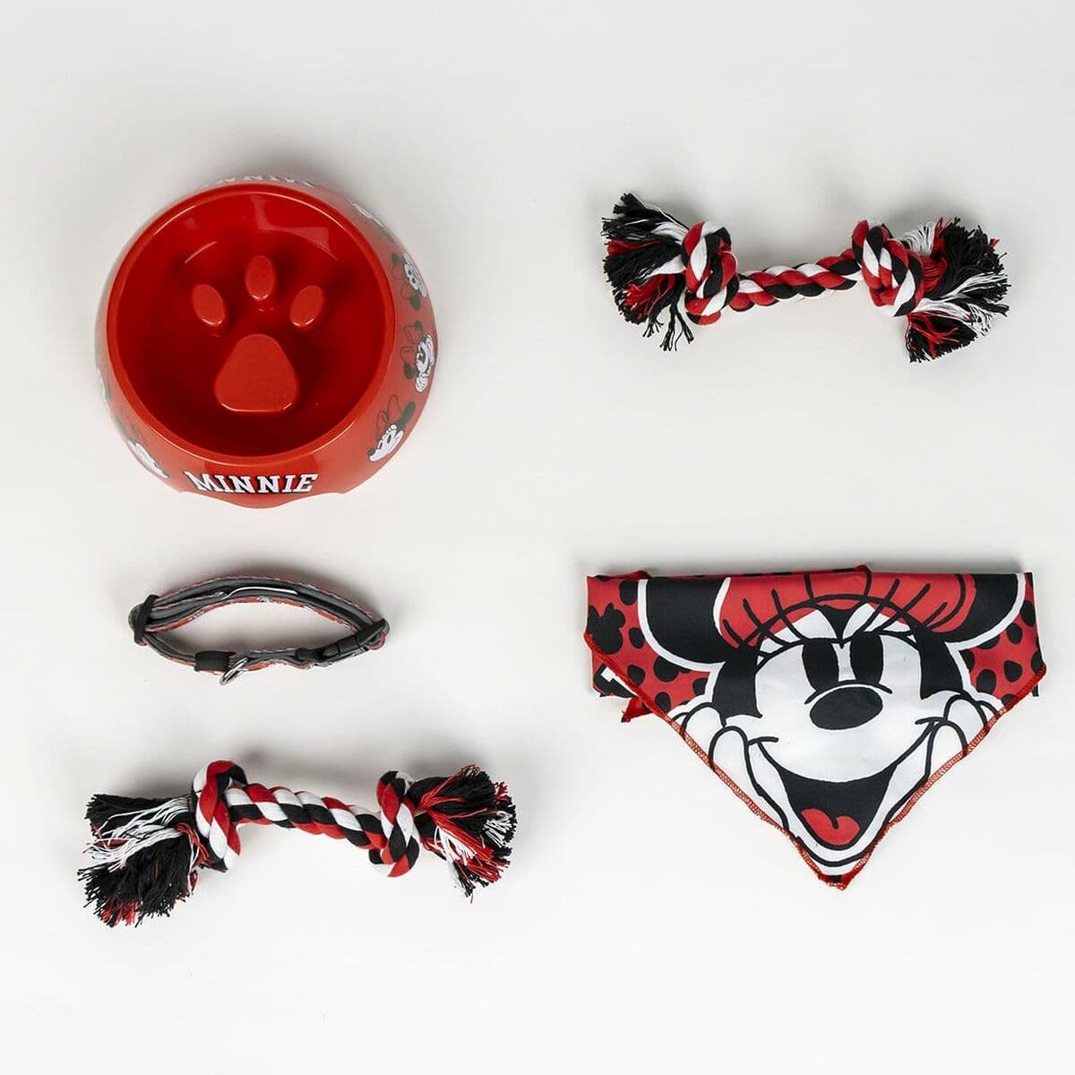 Willkommensgeschenkset für Hunde Minnie Mouse Rot 28 x 30 x 6,8 cm 5 Stücke - Image 7