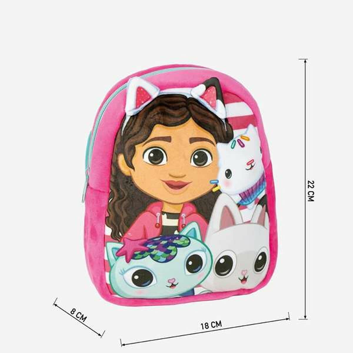 Schulrucksack Gabby's Dollhouse Rosa 18 x 22 x 8 cm - Image 4