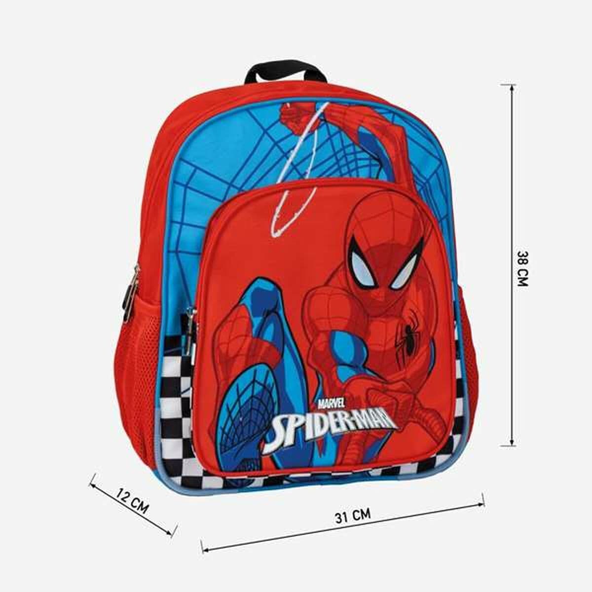 Mochila Escolar Spider-Man Rojo 31 x 12 x 38 cm - Image 6