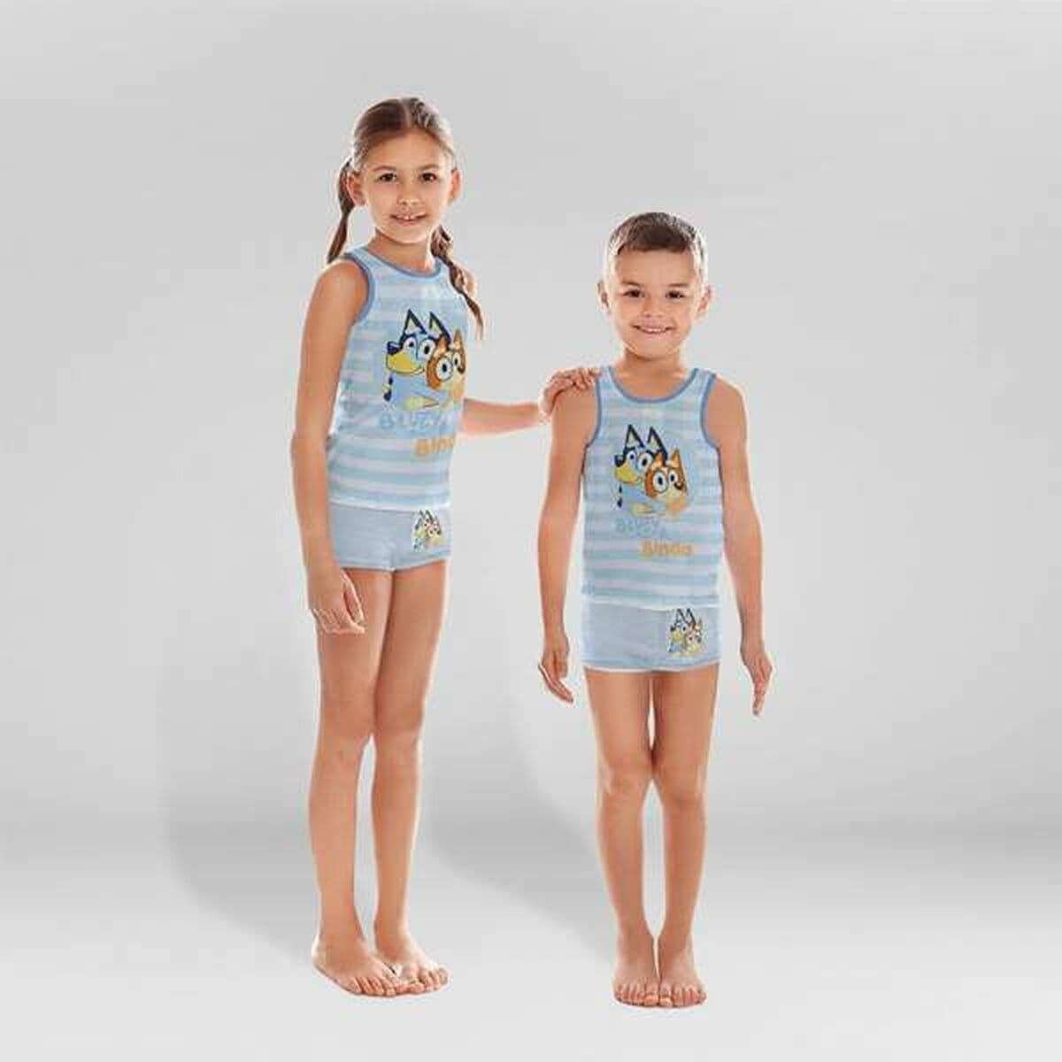 Pijama Infantil Bluey Albastru deschis (4 Ani) - Image 5