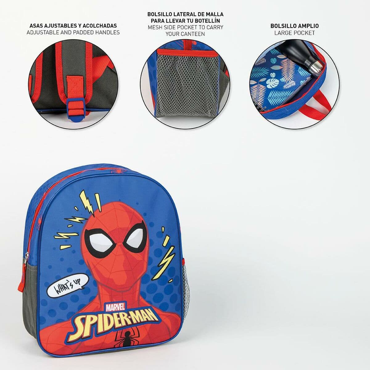 Skolebag Spider-Man Blå 8,0 x 30,0 x 25,0 cm - Image 5