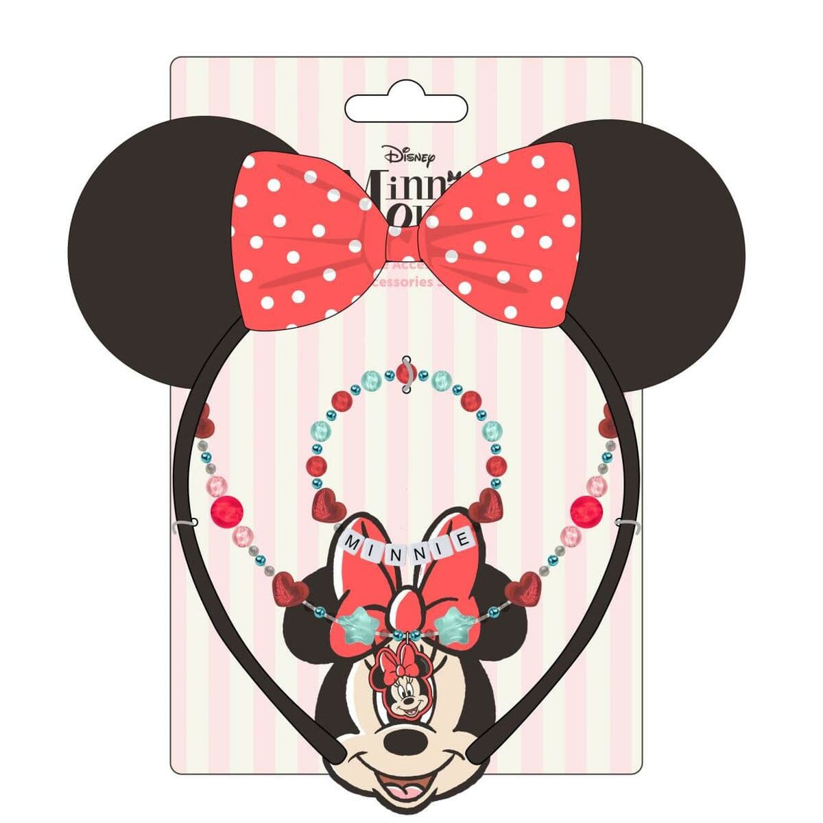 Set Collar y Pulseras Minnie Mouse Rosa - Image 2