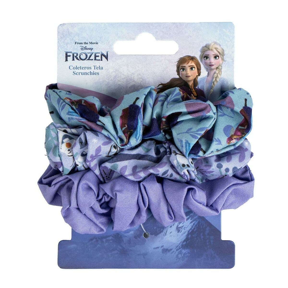 Gomas de Pelo Frozen Azul 3 Piezas