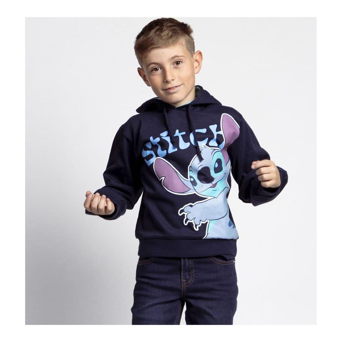 Sudadera con Capucha Niña Stitch Azul oscuro - Image 15