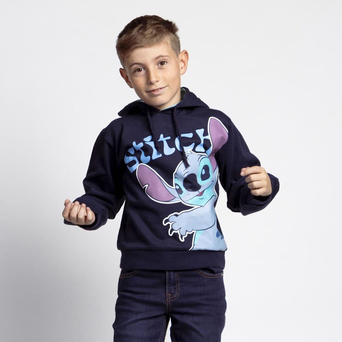 Sudadera con Capucha Niña Stitch Azul oscuro - Image 18