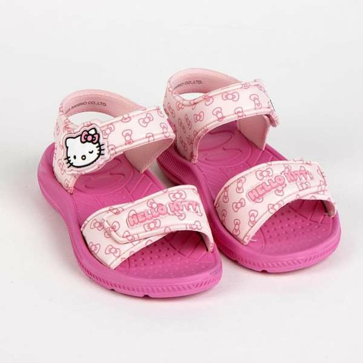 Sandalias Infantiles Hello Kitty Rosa 24 - Image 6