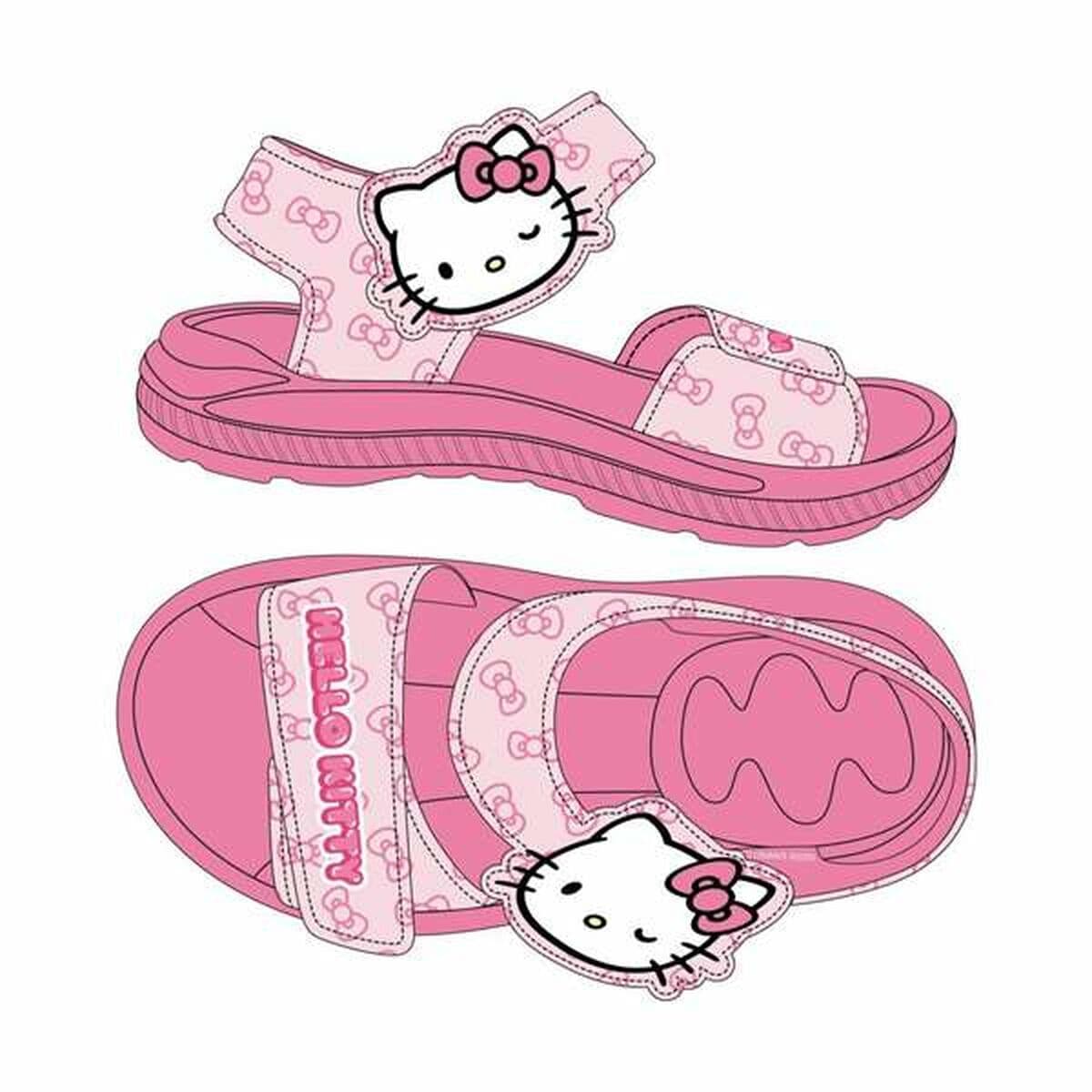 Sandalias Infantiles Hello Kitty Rosa 24 - Image 8