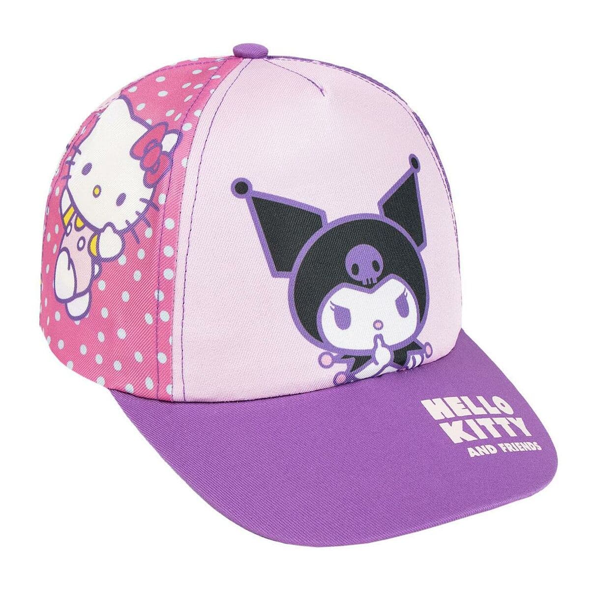 Gorra Infantil Hello Kitty Kuromi  Morado