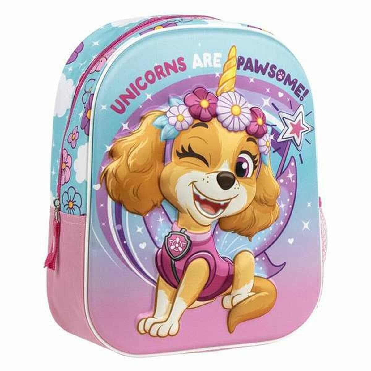 Mochila Escolar The Paw Patrol Rosa 25,0 x 31,0 x 10,0 cm - Image 9