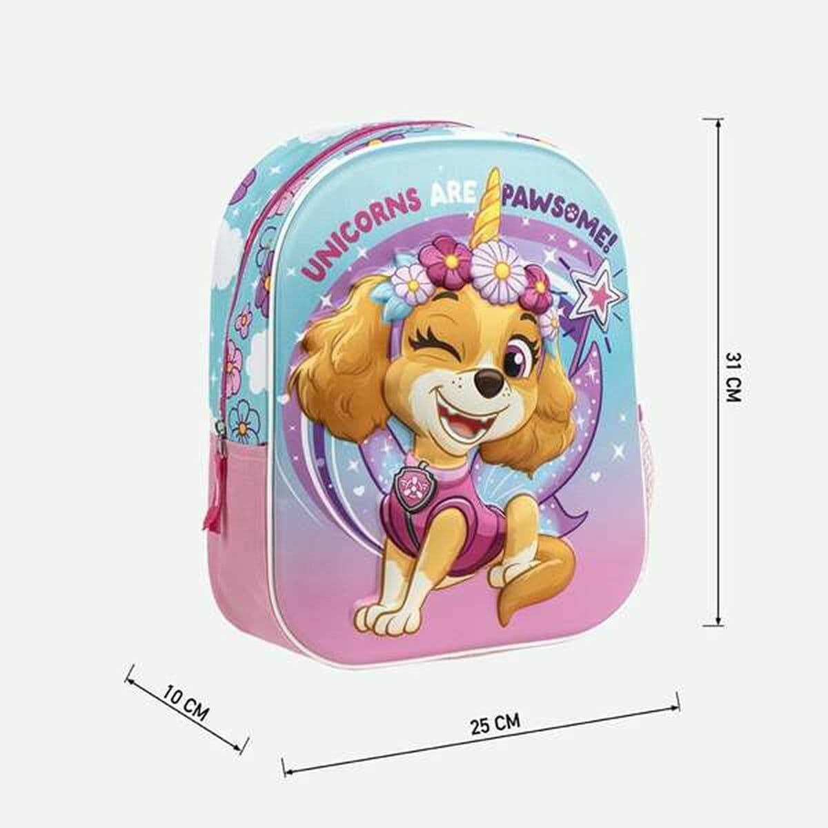 Mochila Escolar The Paw Patrol Rosa 25,0 x 31,0 x 10,0 cm - Image 13