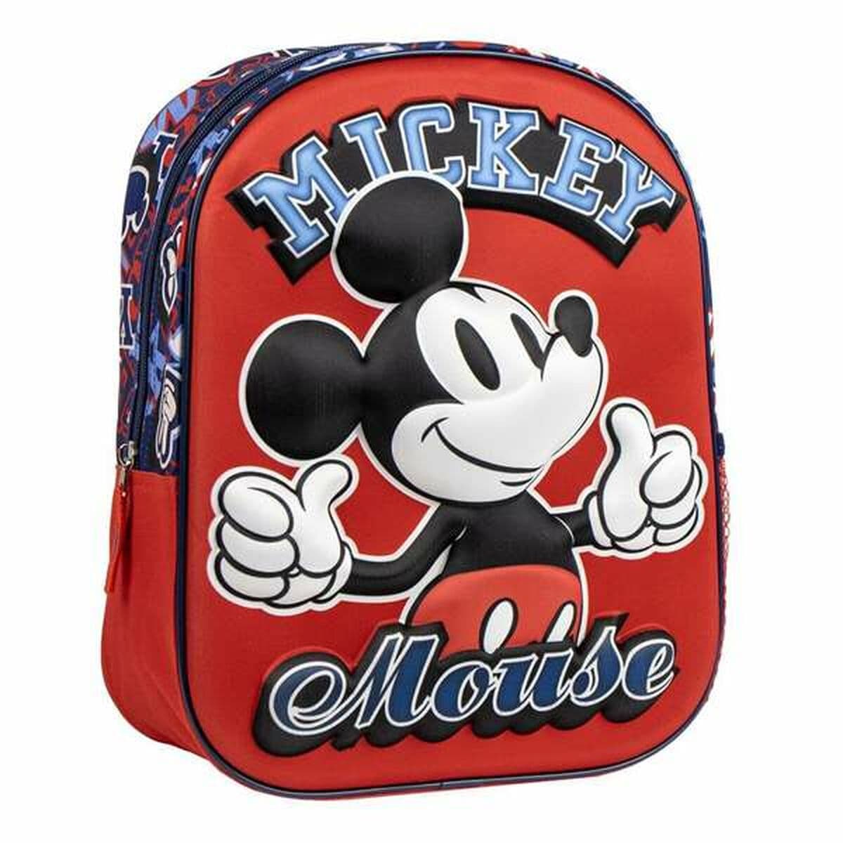School Bag Mickey Mouse Red 25,0 x 31,0 x 10,0 cm - Image 9