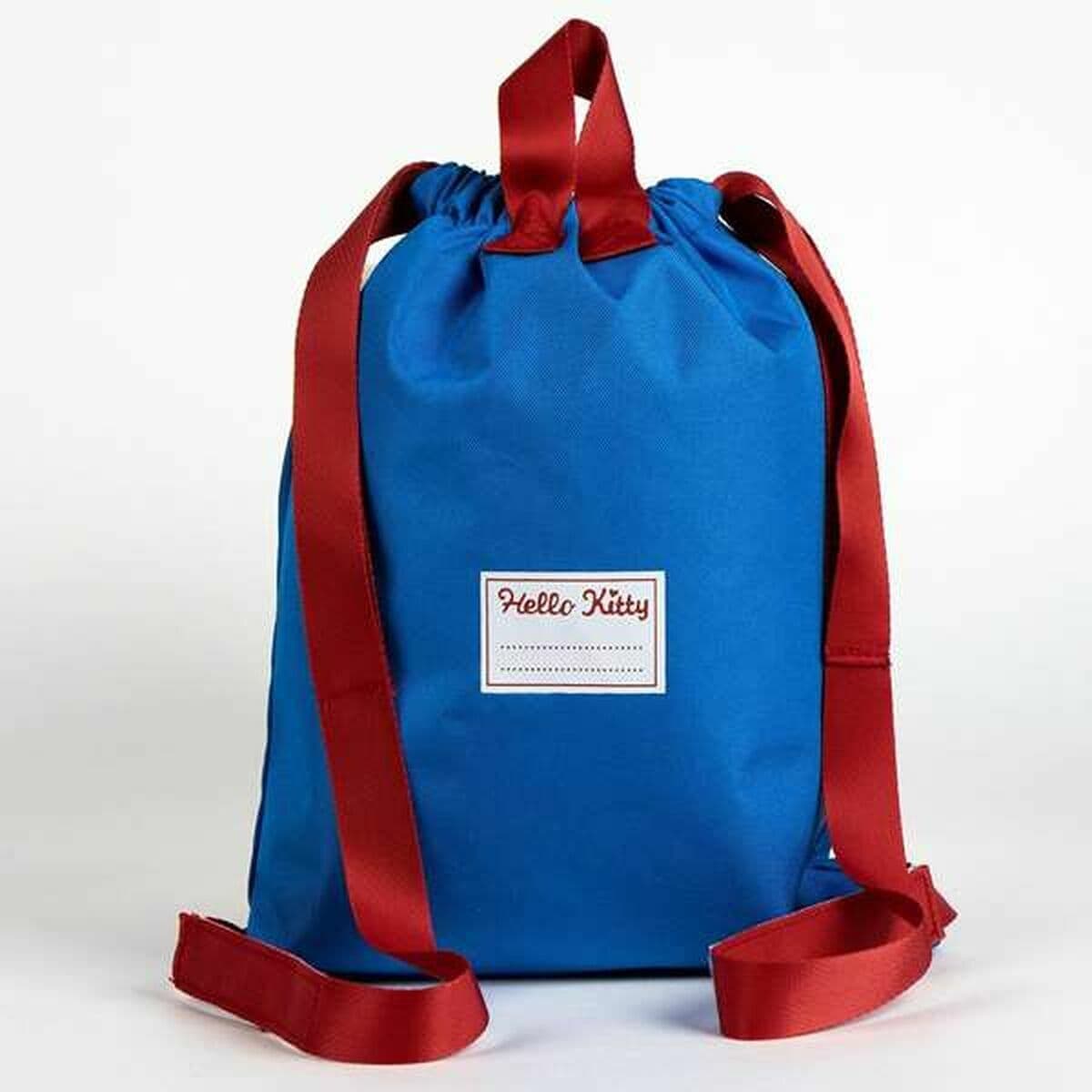 Bolsa Mochila con Cuerdas Hello Kitty Azul 27 x 33 cm - Image 2