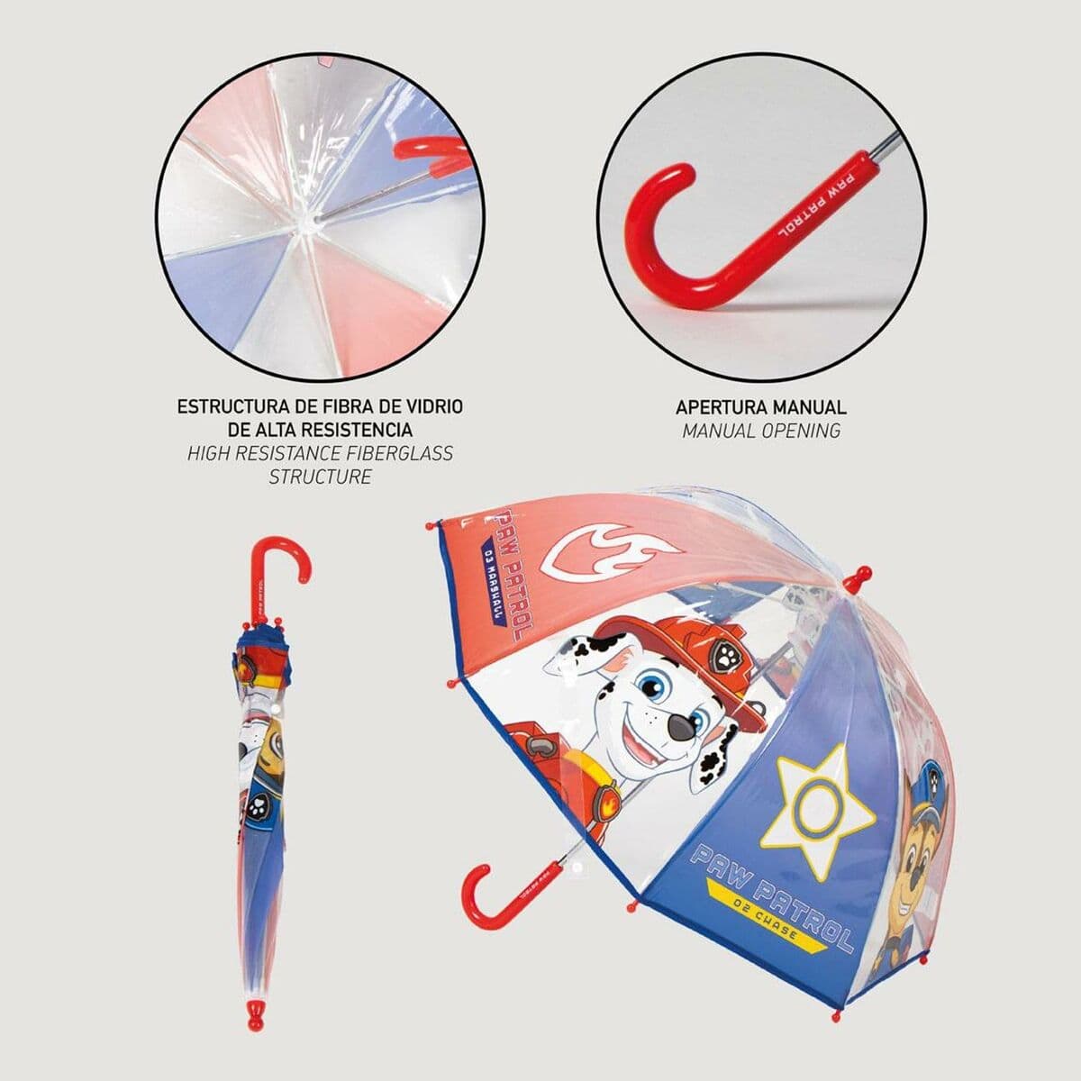 Parasol The Paw Patrol Niebieski Ø 71 cm 45 cm - Image 6