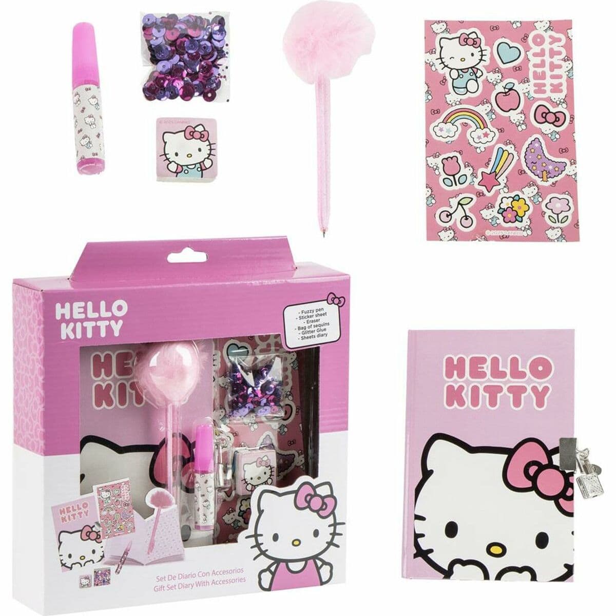 Papierwaren-Set Hello Kitty Bunt