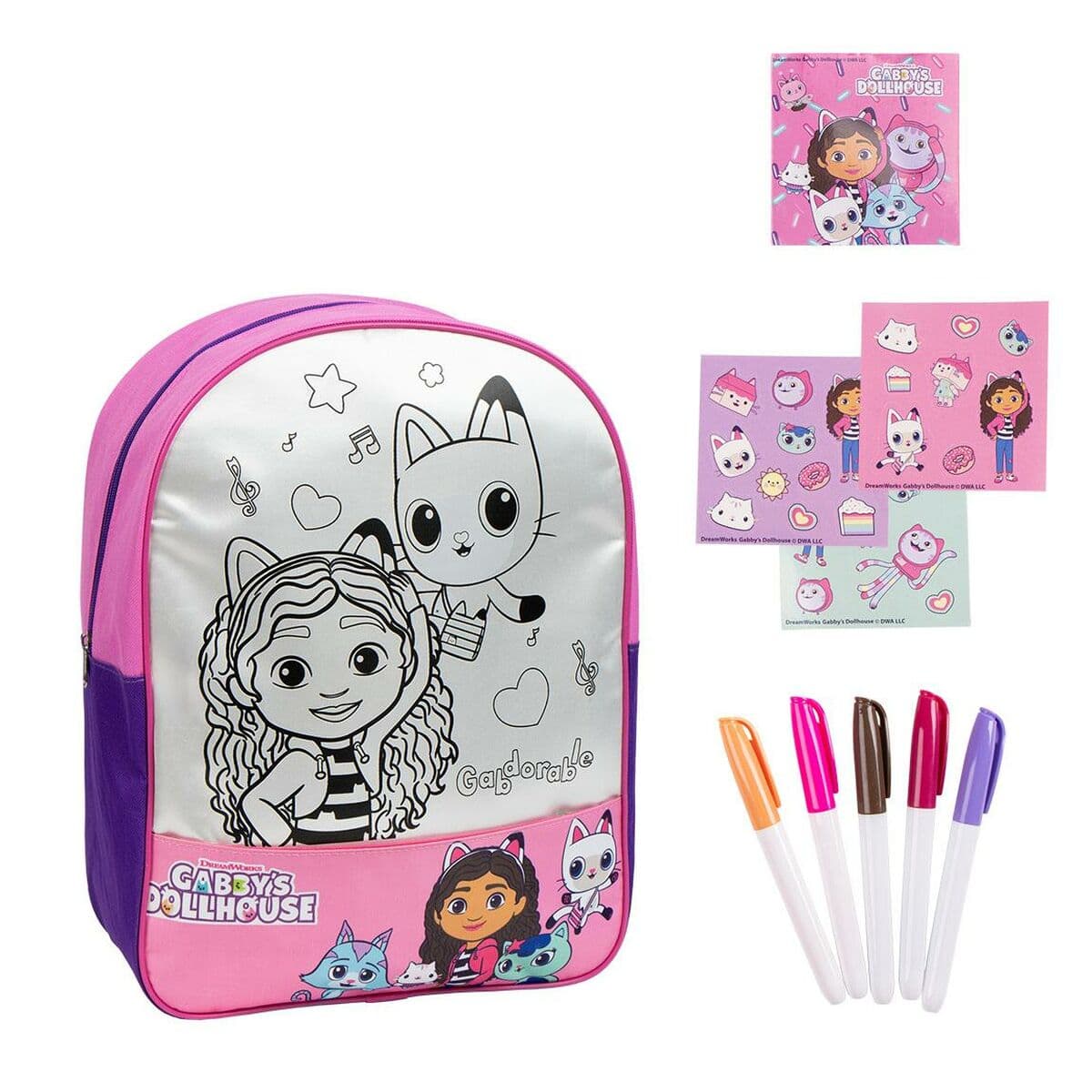 Kinderrucksack Gabby's Dollhouse Rosa