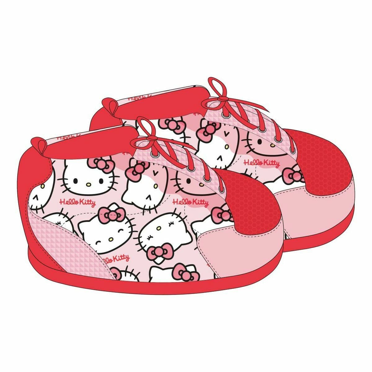 Hausschuhe Hello Kitty Rot