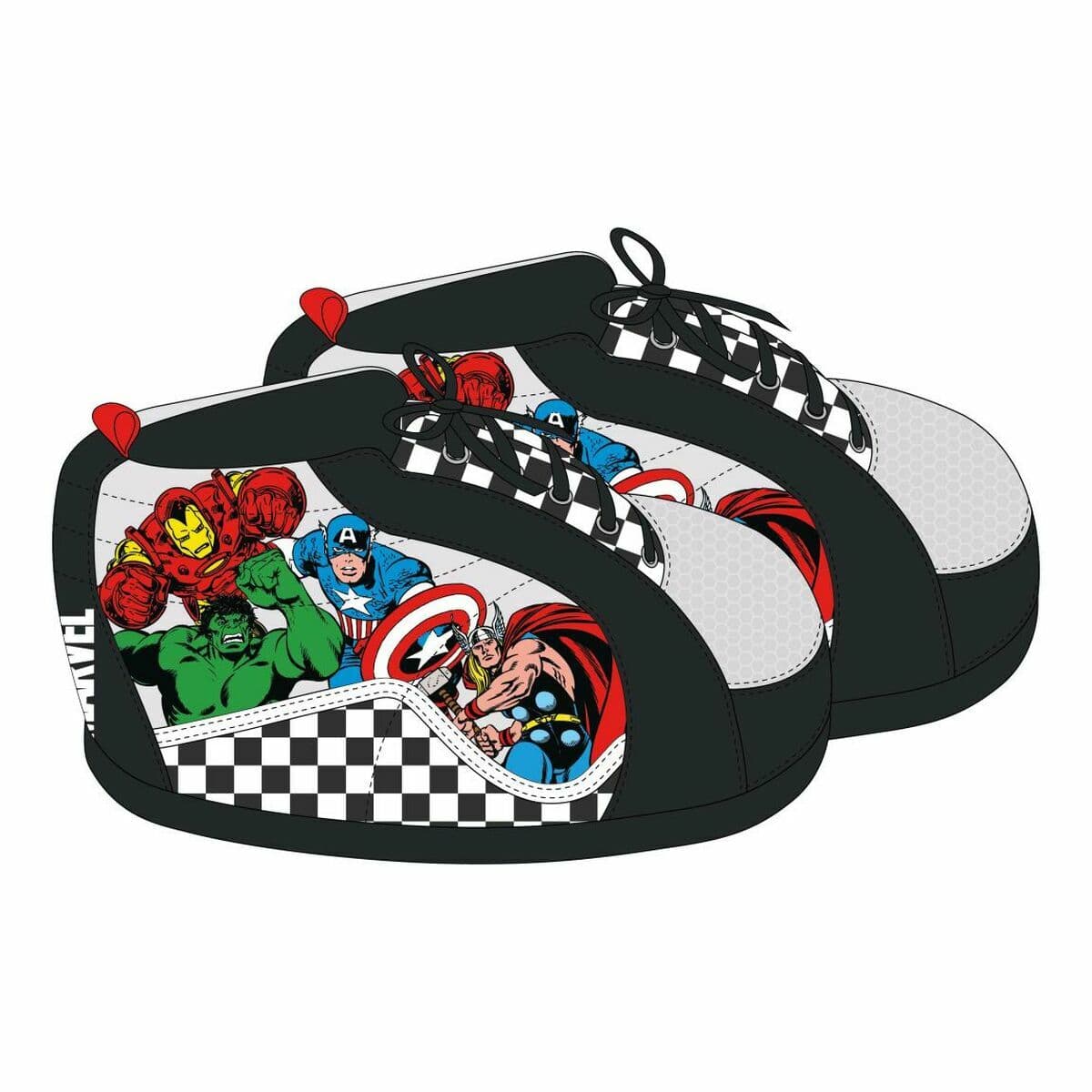 Zapatillas de Estar por Casa Marvel Negro