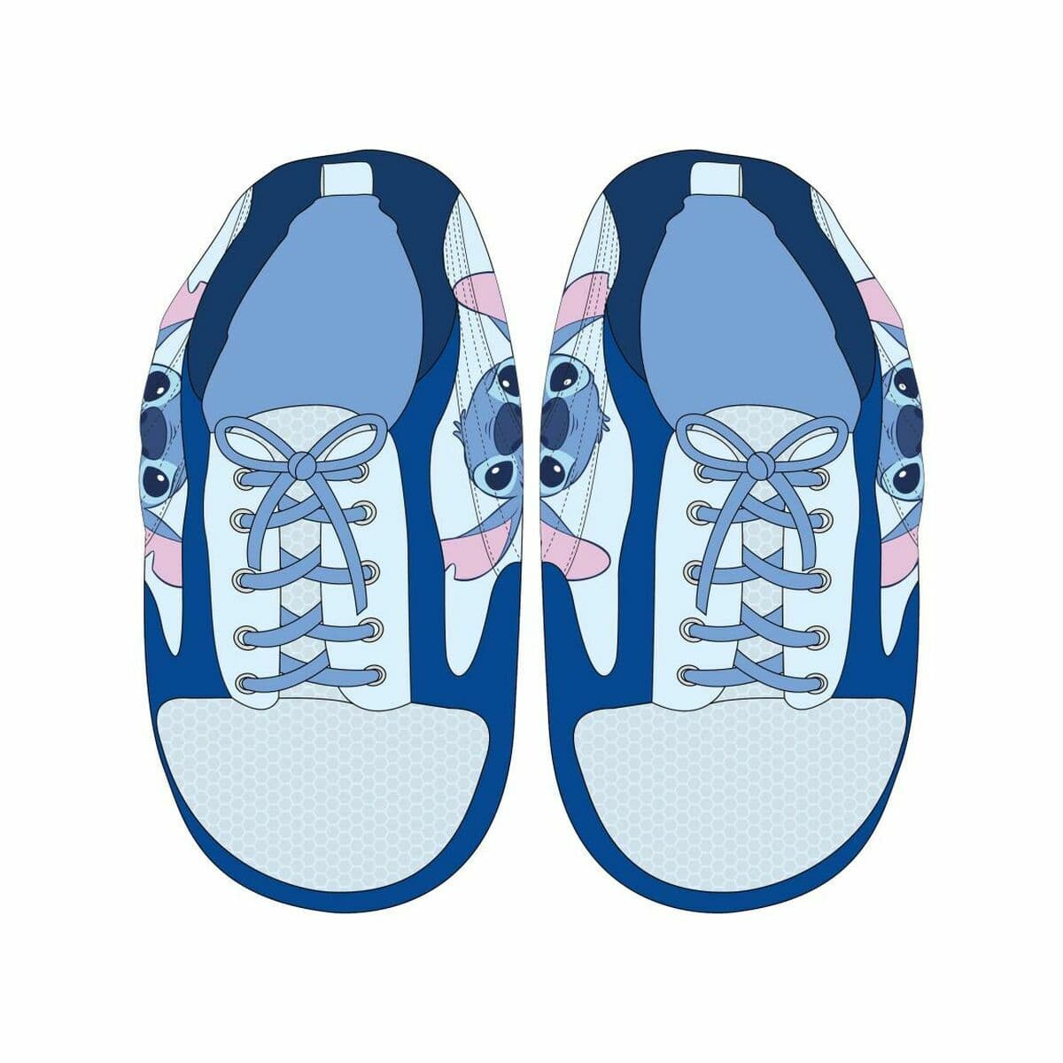 Hustofflor Stitch Blå - Image 4