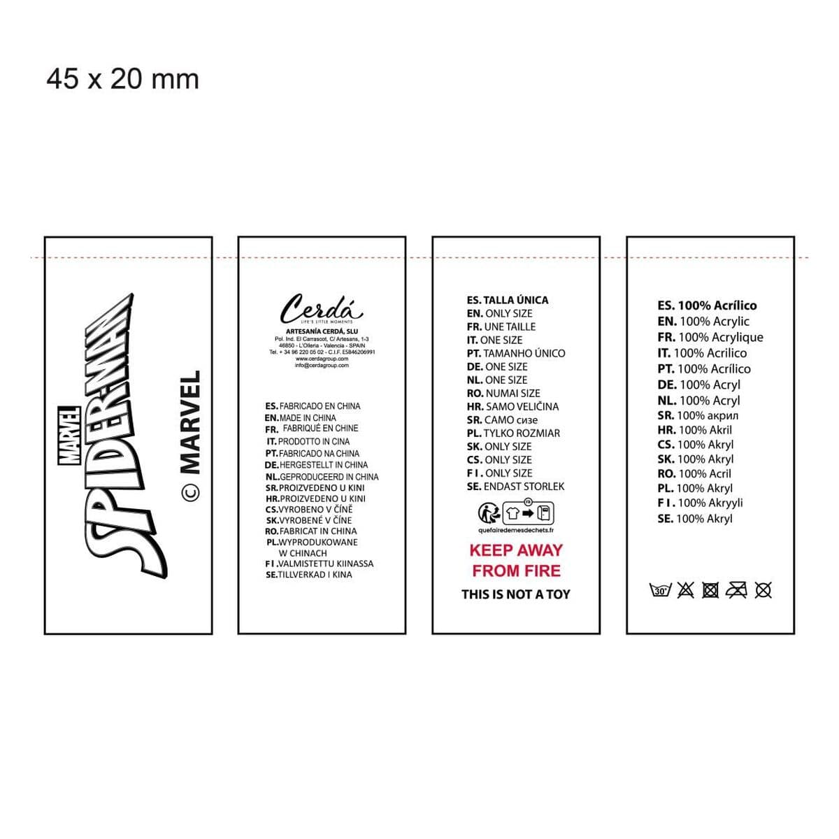 Kinderkappe Spider-Man Rot - Image 9