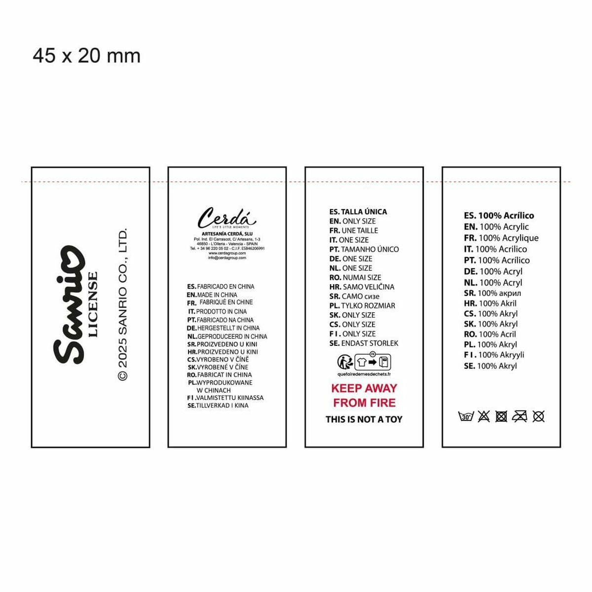 Gorro y Guantes Hello Kitty Blanco 2 Piezas - Image 7