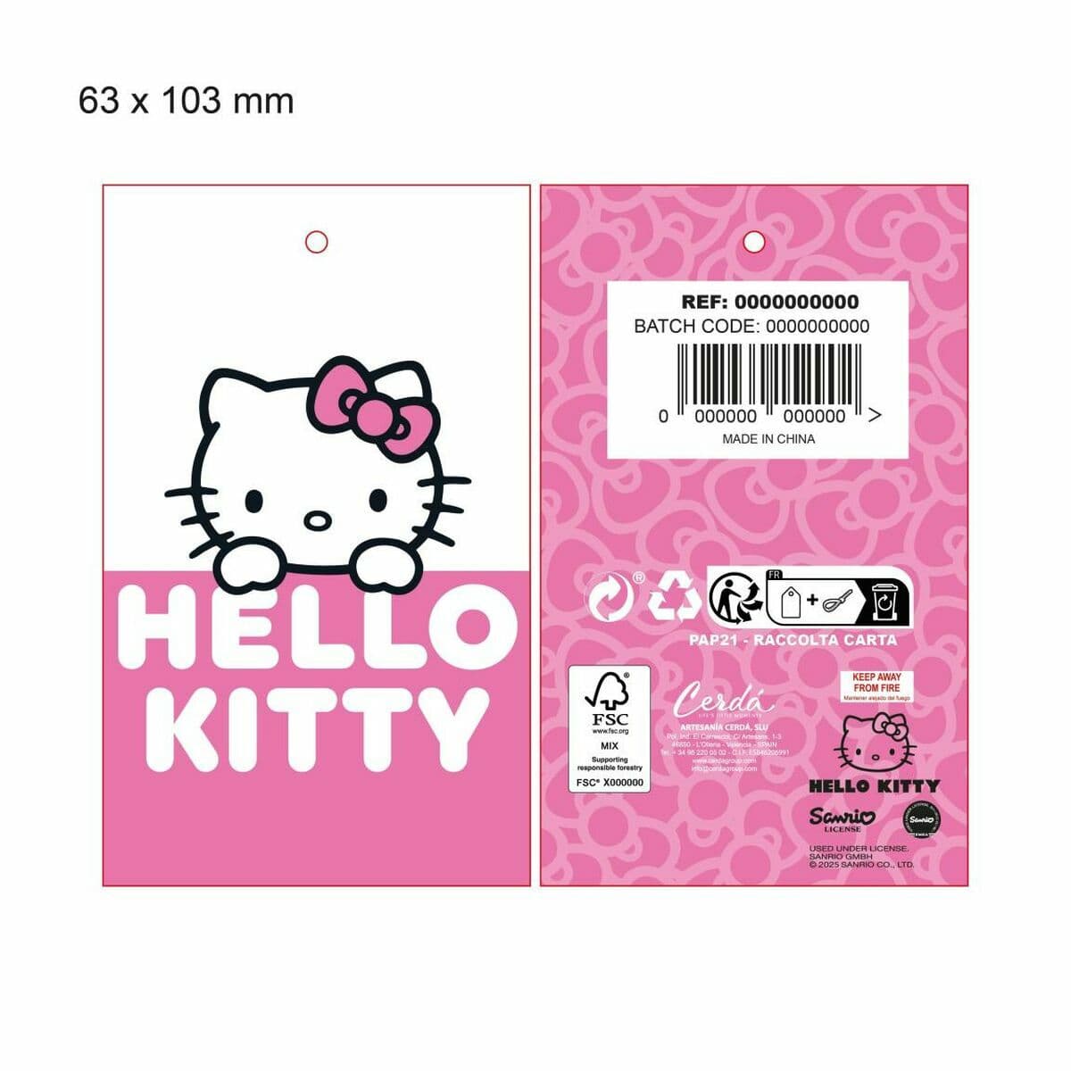 Dječja Kapa Hello Kitty Pisana - Image 5