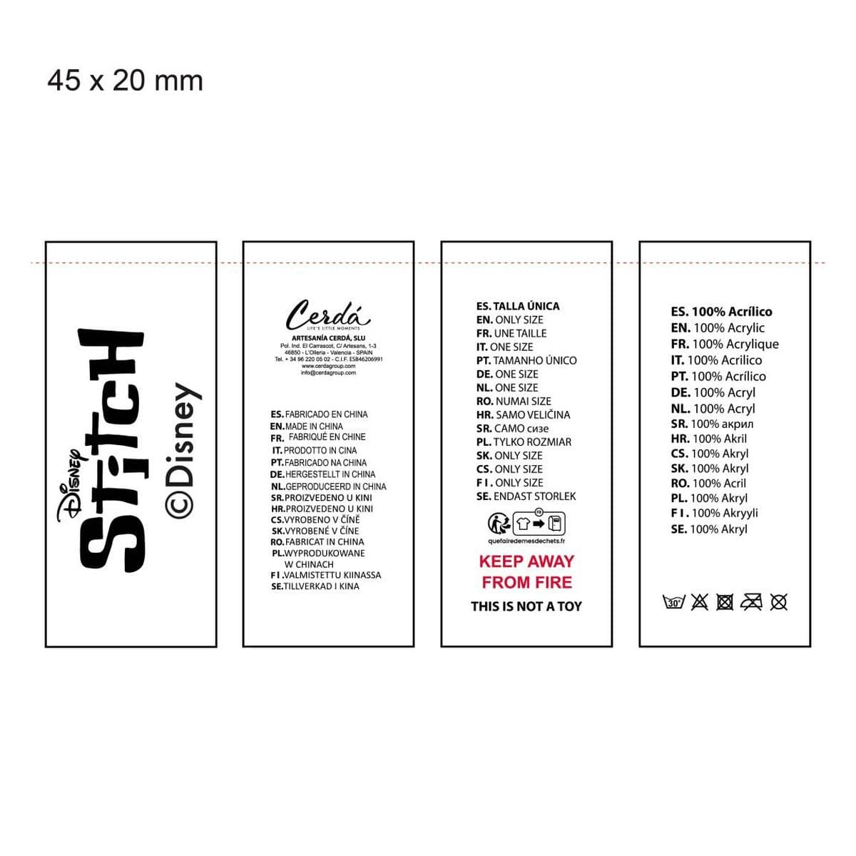 Kepurė ir pirštinės Stitch Šviesiai mėlyna - Image 8