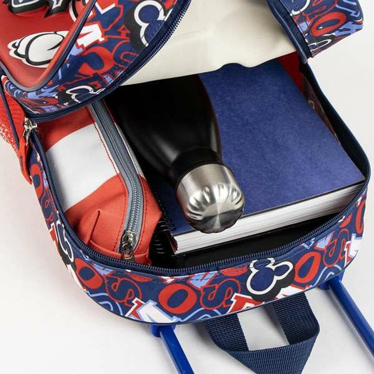 Mochila Escolar con Ruedas Mickey Mouse Rojo 25,0 x 31,0 x 10,0 cm 3D - Image 4