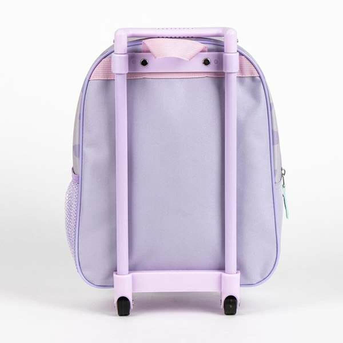 3D School Bag with Wheels Stitch Lilac 25,0 x 31,0 x 10,0 cm - Image 2