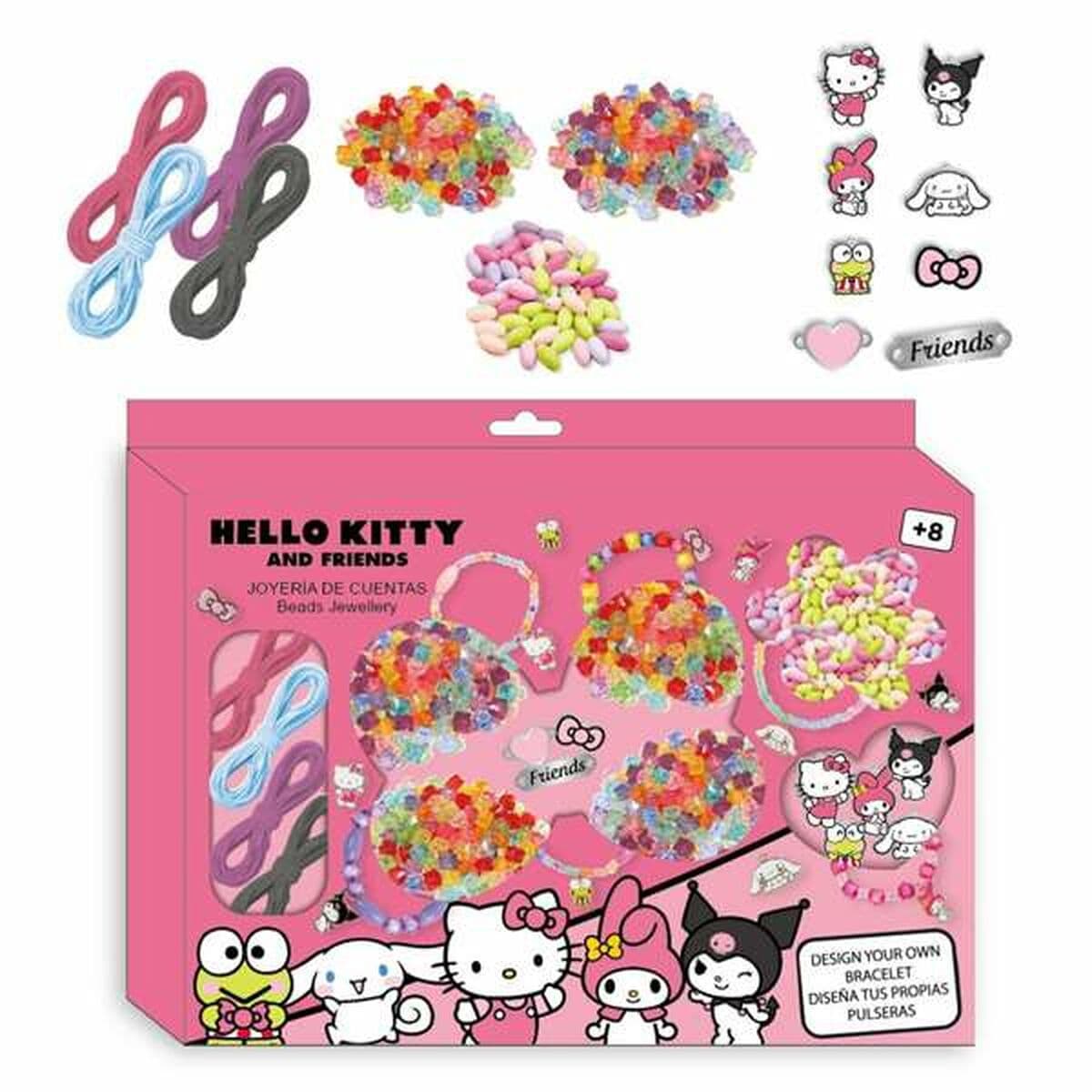Kit Creación de Pulseras y Collares Hello Kitty 31,5 x 22 x 3 cm