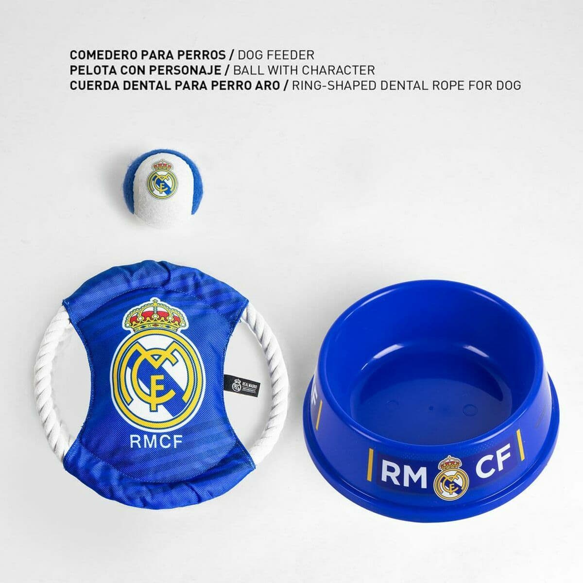 Willkommensgeschenkset für Hunde Real Madrid C.F. Blau 21,0 x 21,0 x 8,8 cm 3 Stücke - Image 2