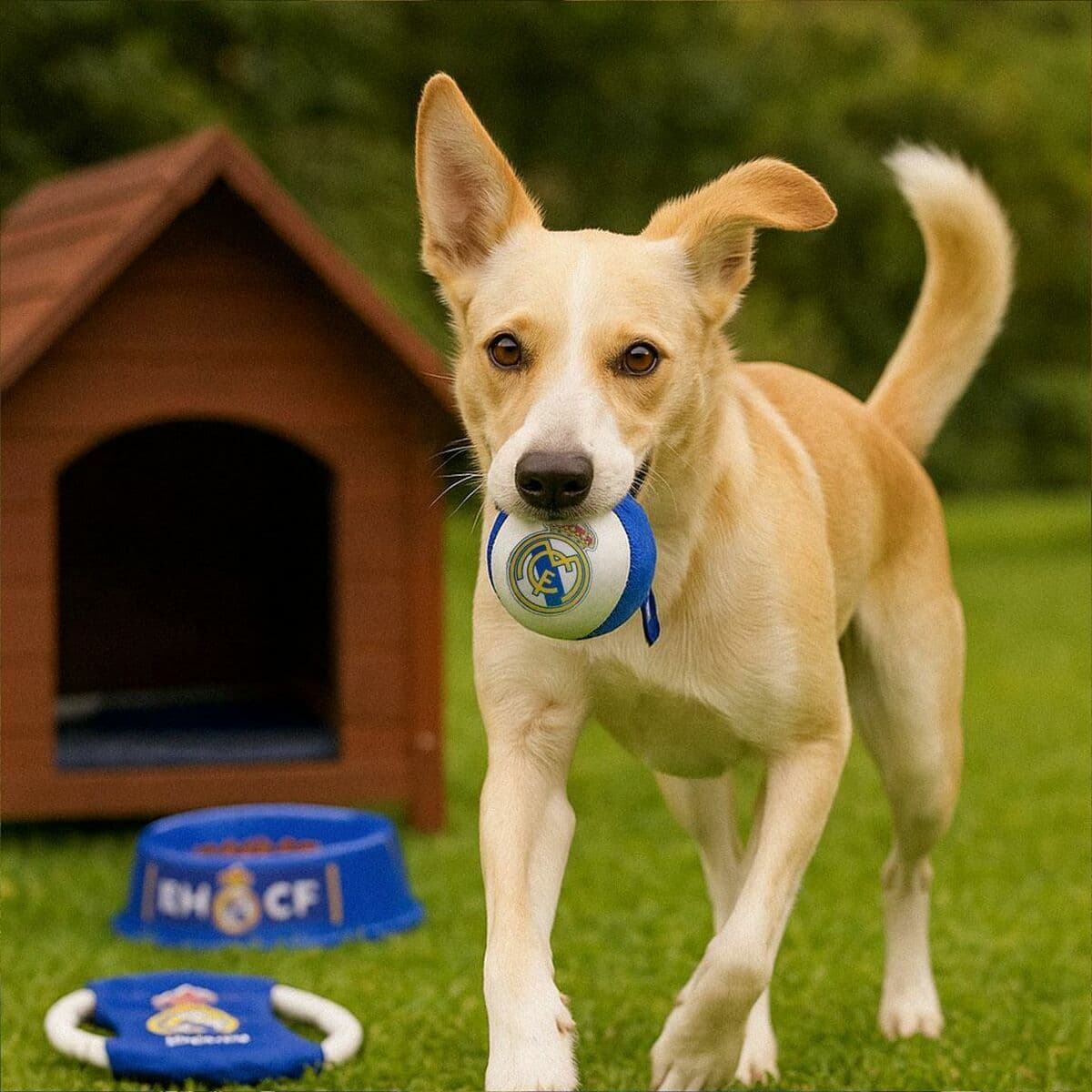 Willkommensgeschenkset für Hunde Real Madrid C.F. Blau 21,0 x 21,0 x 8,8 cm 3 Stücke - Image 8