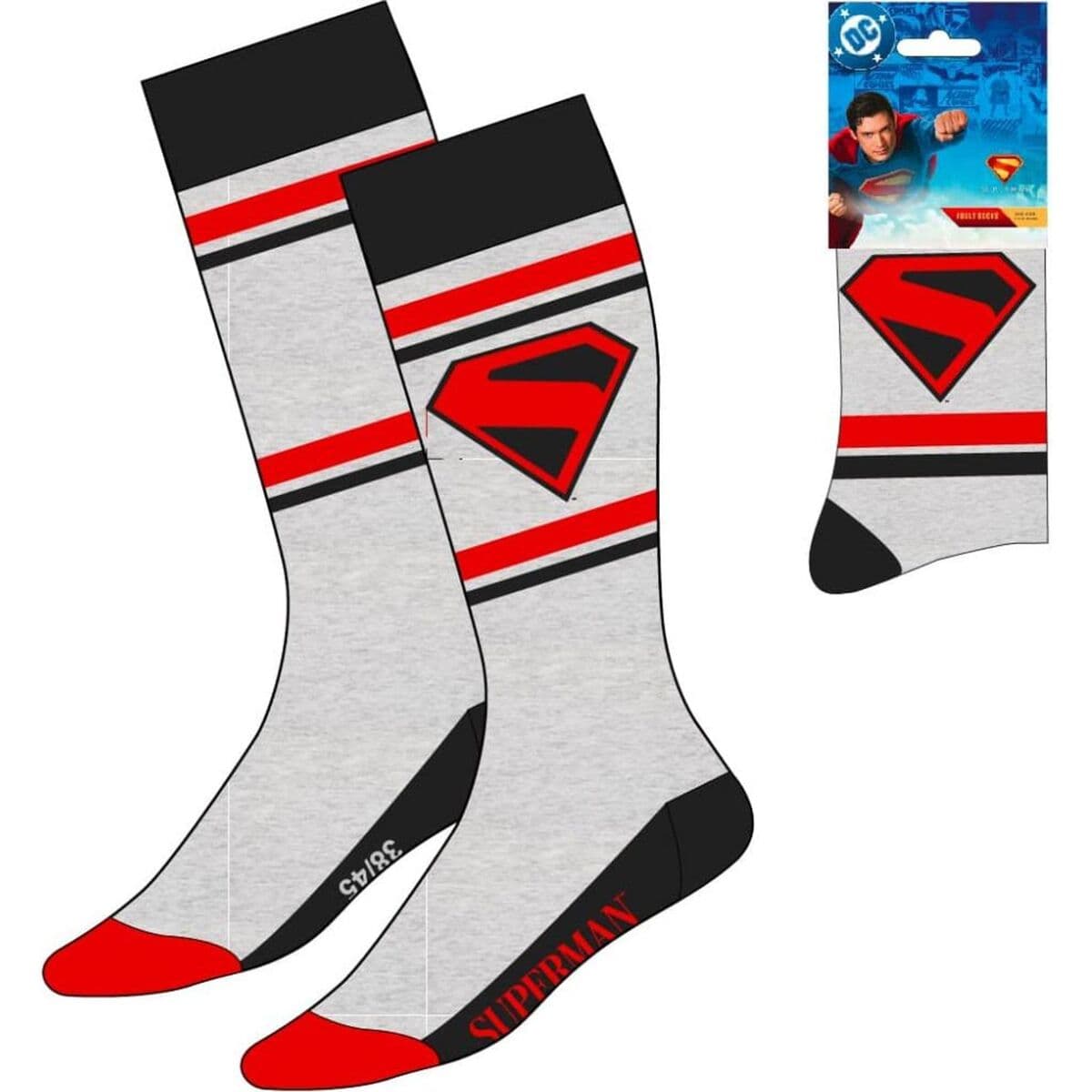 Skarpety Superman Szary 38-45 - Image 3