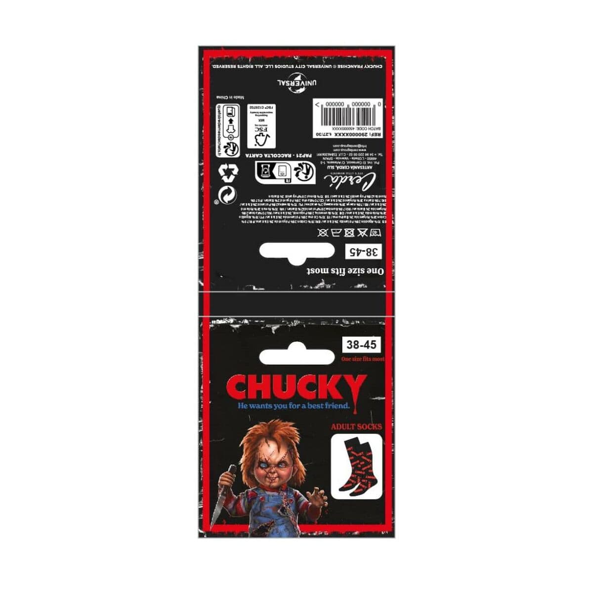 Socken Chucky black 38-45 - Image 2