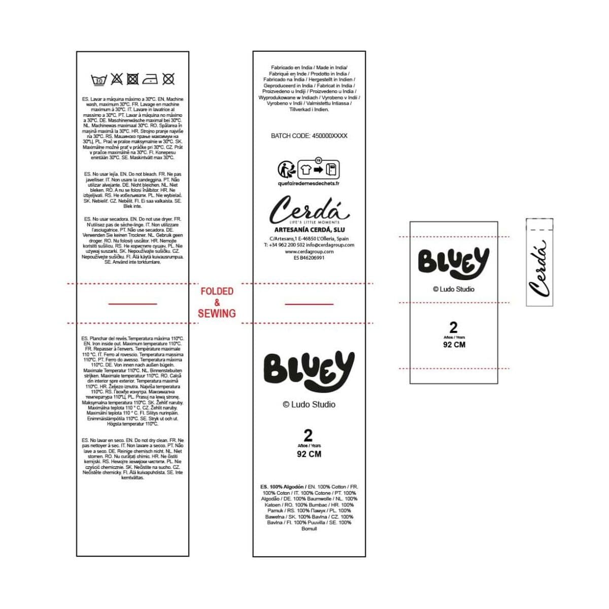 Kinder-Sweatshirt Bluey Beige - Image 5