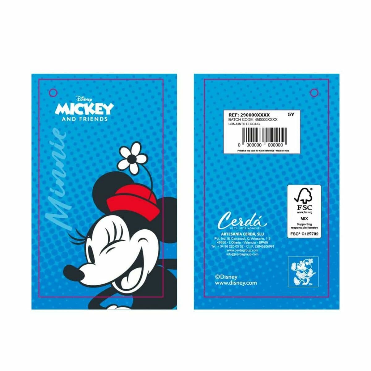 Set de lenjerie/haine Minnie Mouse Gri - Image 5