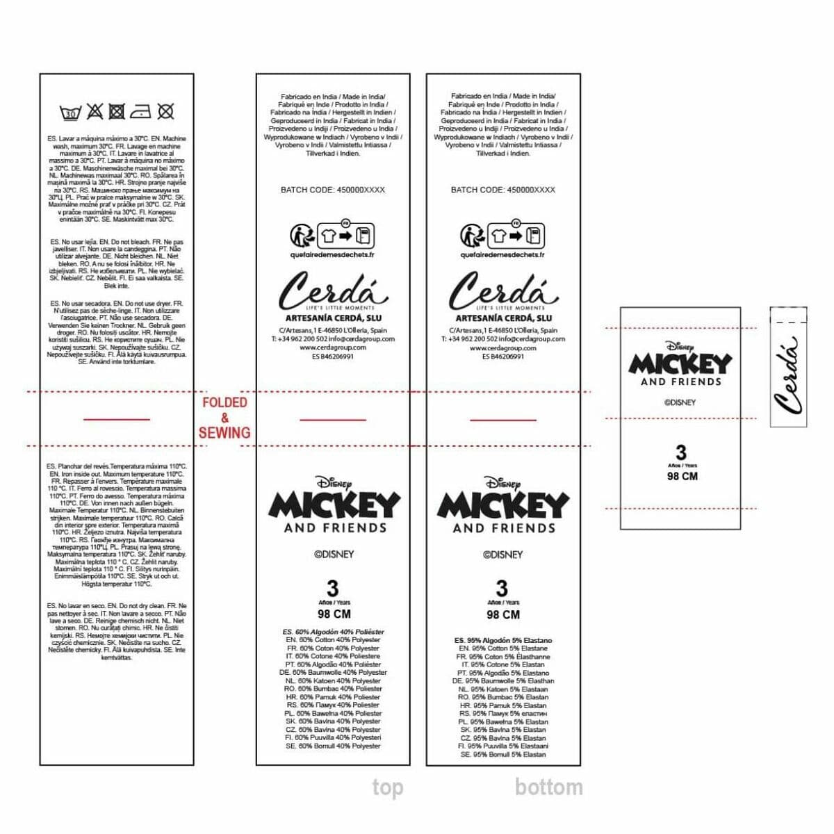 Drabužių rinkinys Minnie Mouse Pilka - Image 7