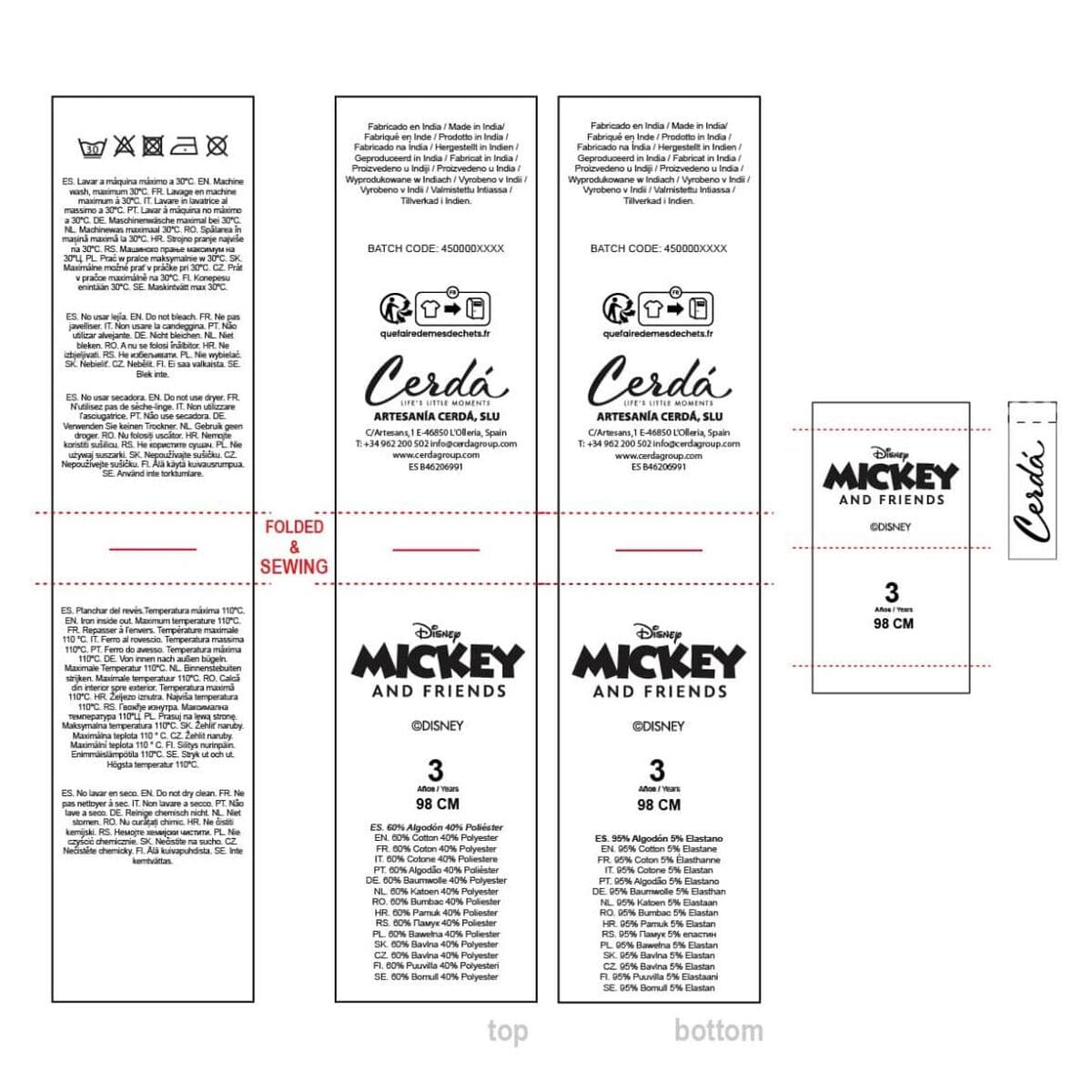 Conjunto de Ropa Minnie Mouse Gris - Image 7